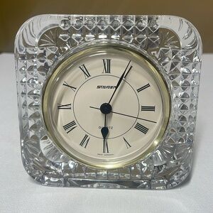 Staiger Quartz France Crystal Clock West Germany 4" Works Great